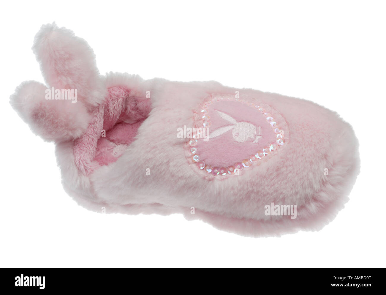 Pink fluffy Playboy bunny ragazze pantofola Foto stock - Alamy