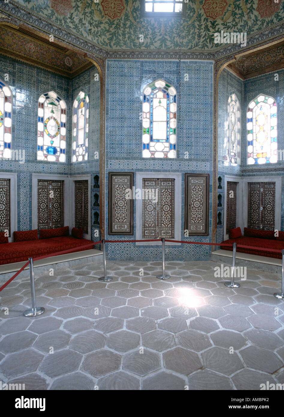 Interno, Revan chiosco, Topkapi Saray, Istanbul, Turchia Foto Stock