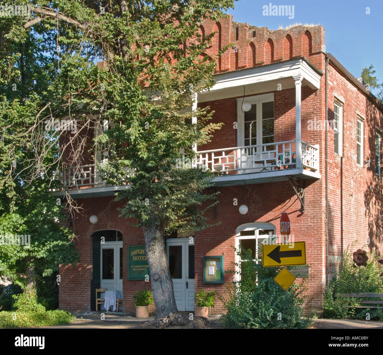 California Gold Country la contea di Amador città di Amador City Imperial Hotel costruito 1879 Foto Stock