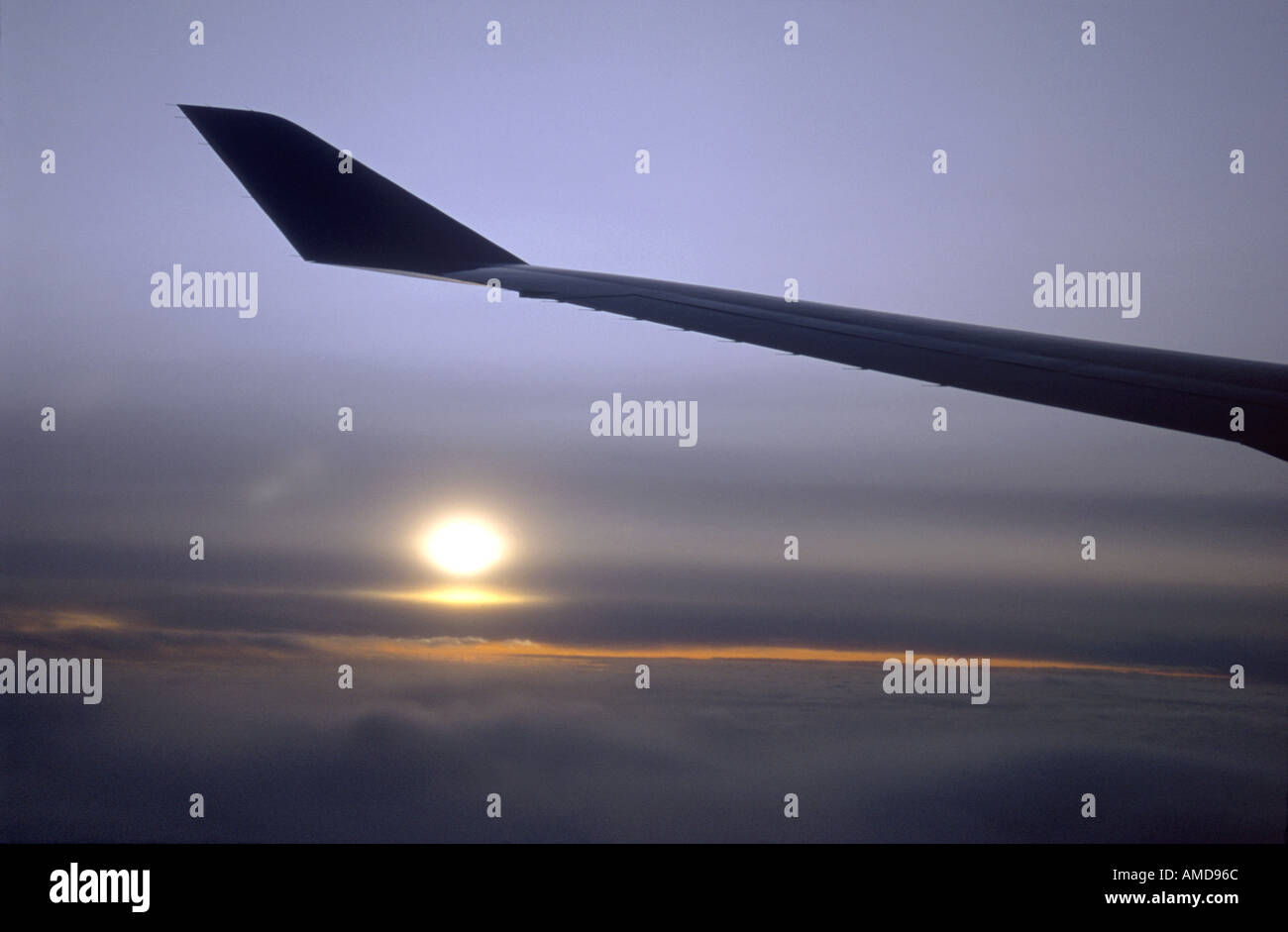 Boeing 747 Ala sopra i cieli africani GAV 1005 Foto Stock