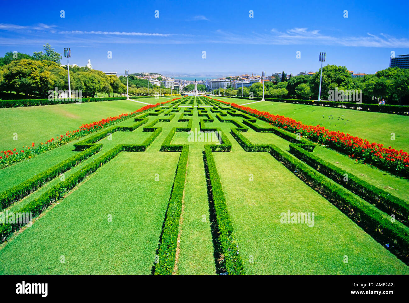 Edward VII Park - Parque Eduardo VII, Lisbona, Portogallo Foto Stock