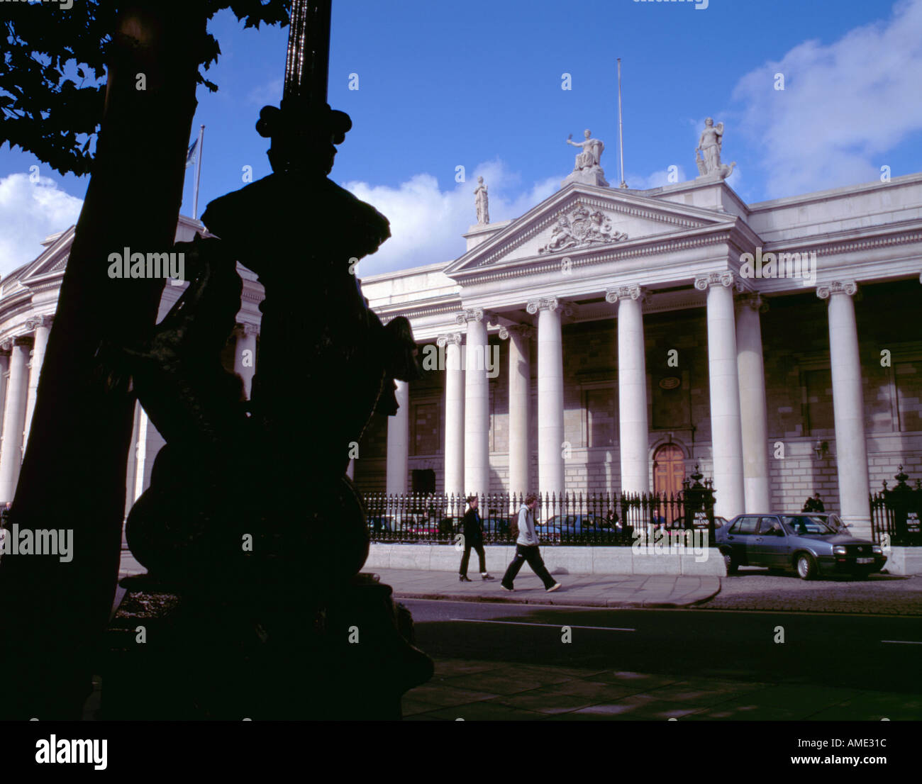 Bank of Ireland edificio (originariamente la sede del parlamento), college green, Dublino, Eire. Foto Stock