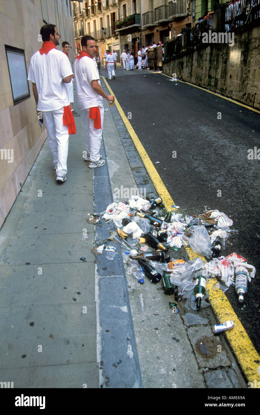 Spagna, Navarra, Pamplona, Iruna, Festival Di San Fermin Foto Stock