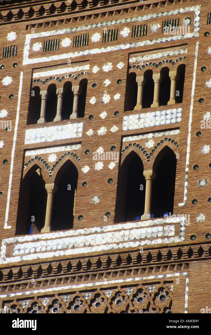 Torre mujedar del Salvador città di Teruel Aragona regione SPAGNA Foto Stock
