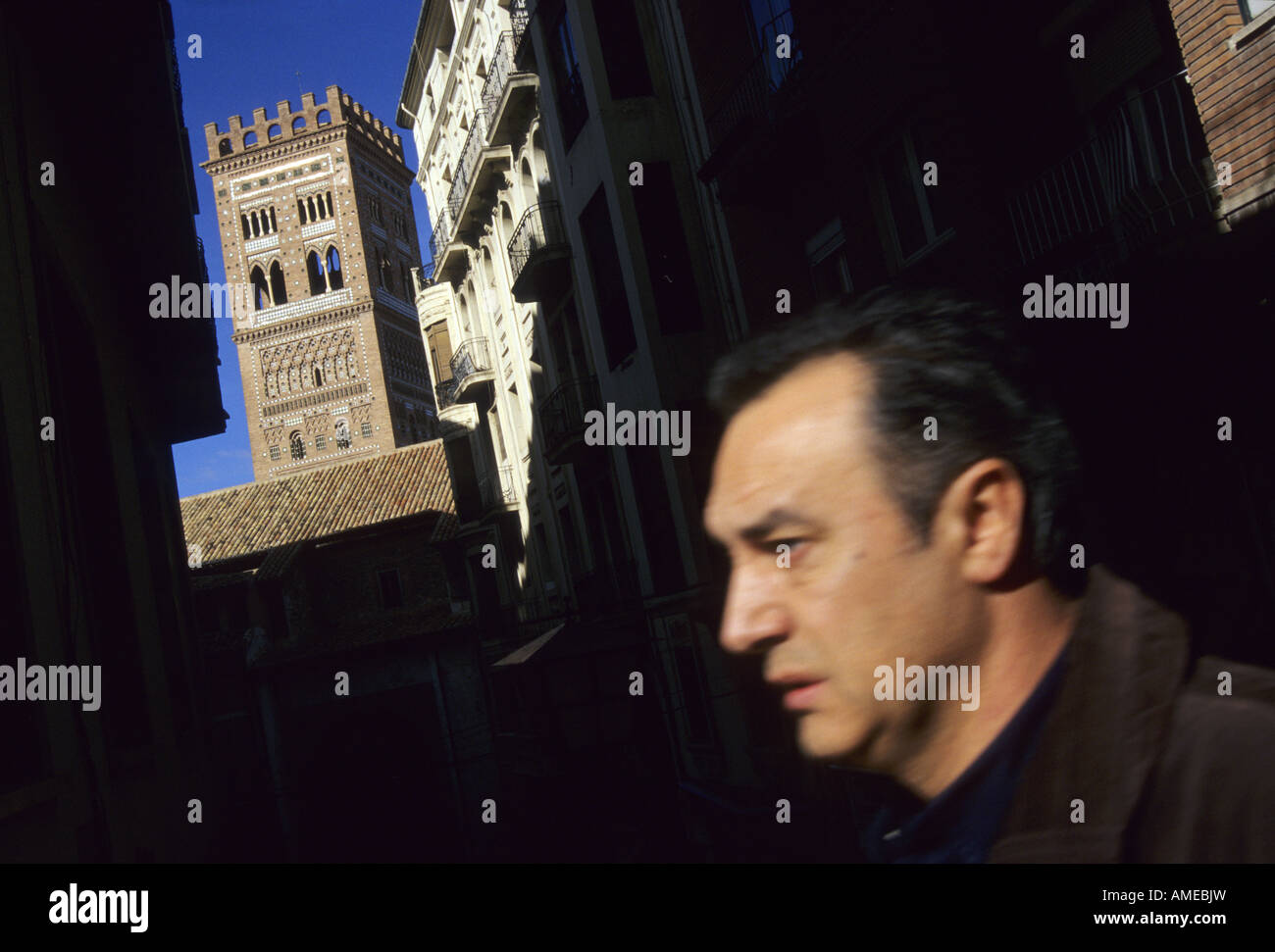 Torre mujedar del Salvador città di Teruel Aragona regione SPAGNA Foto Stock