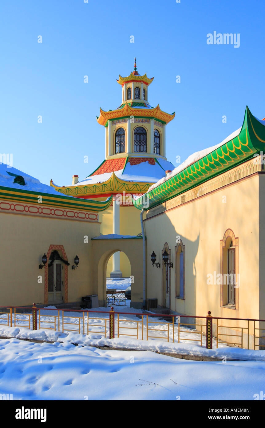 Villaggio Cinese, Carskoe Selo, Pushkin, San Pietroburgo, Russia Foto Stock