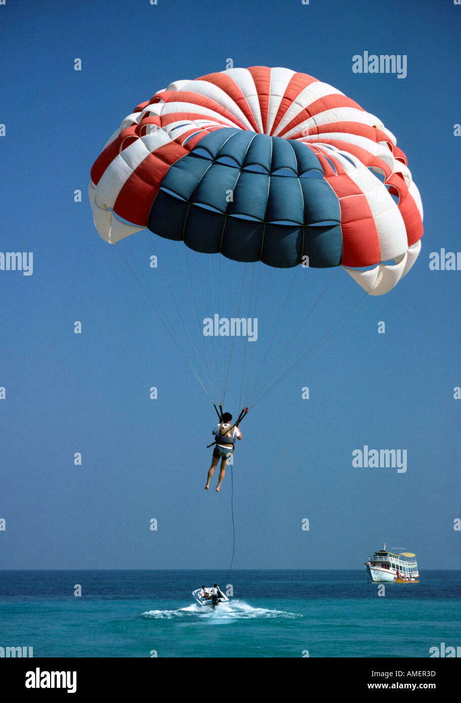 Parapendio in Pattaya Thailandia Foto Stock