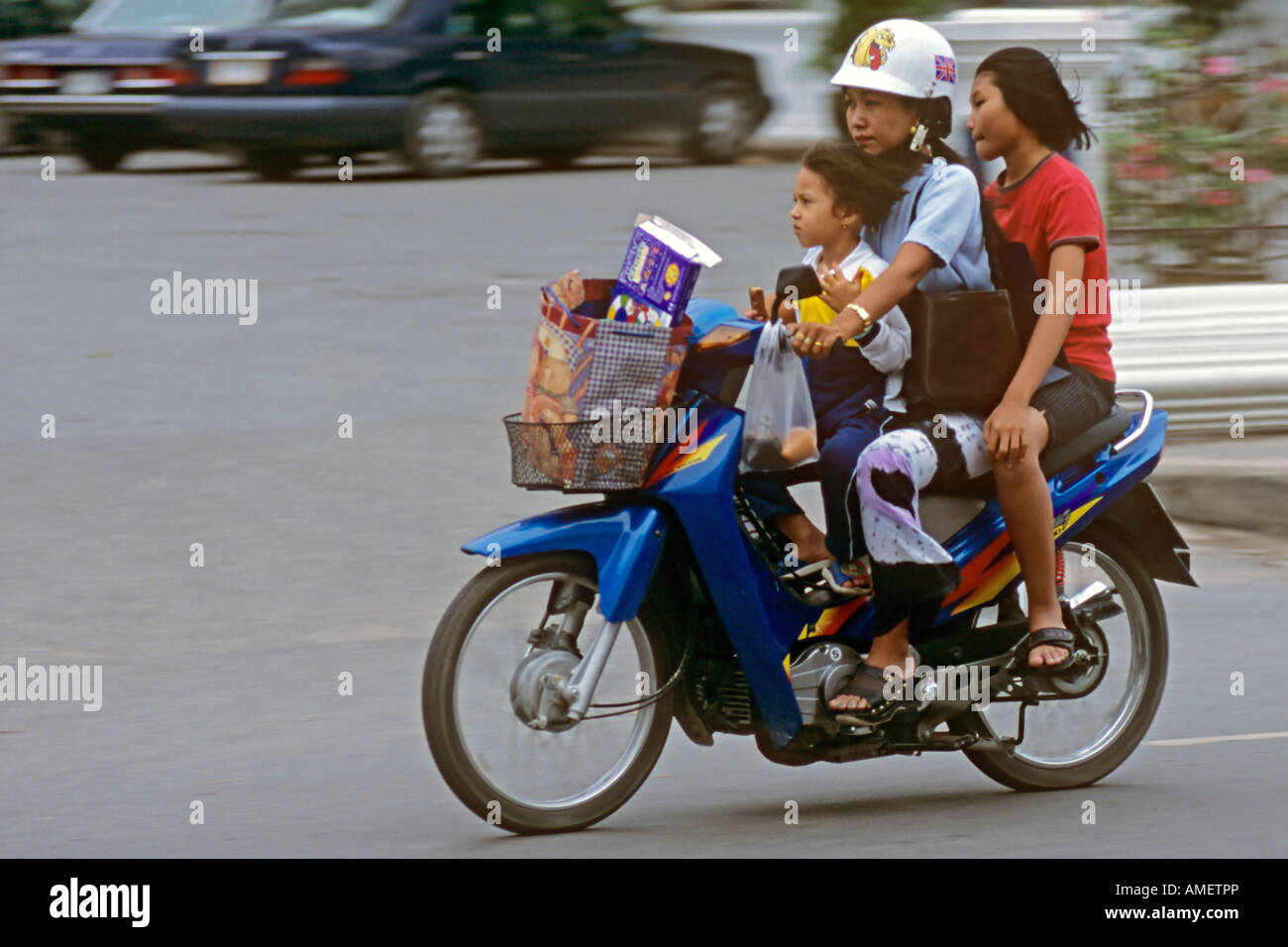 Motociclo Bangkok in Thailandia Foto Stock