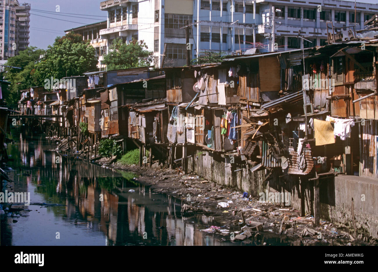 Baraccopoli Tondo Manila Filippine Foto Stock