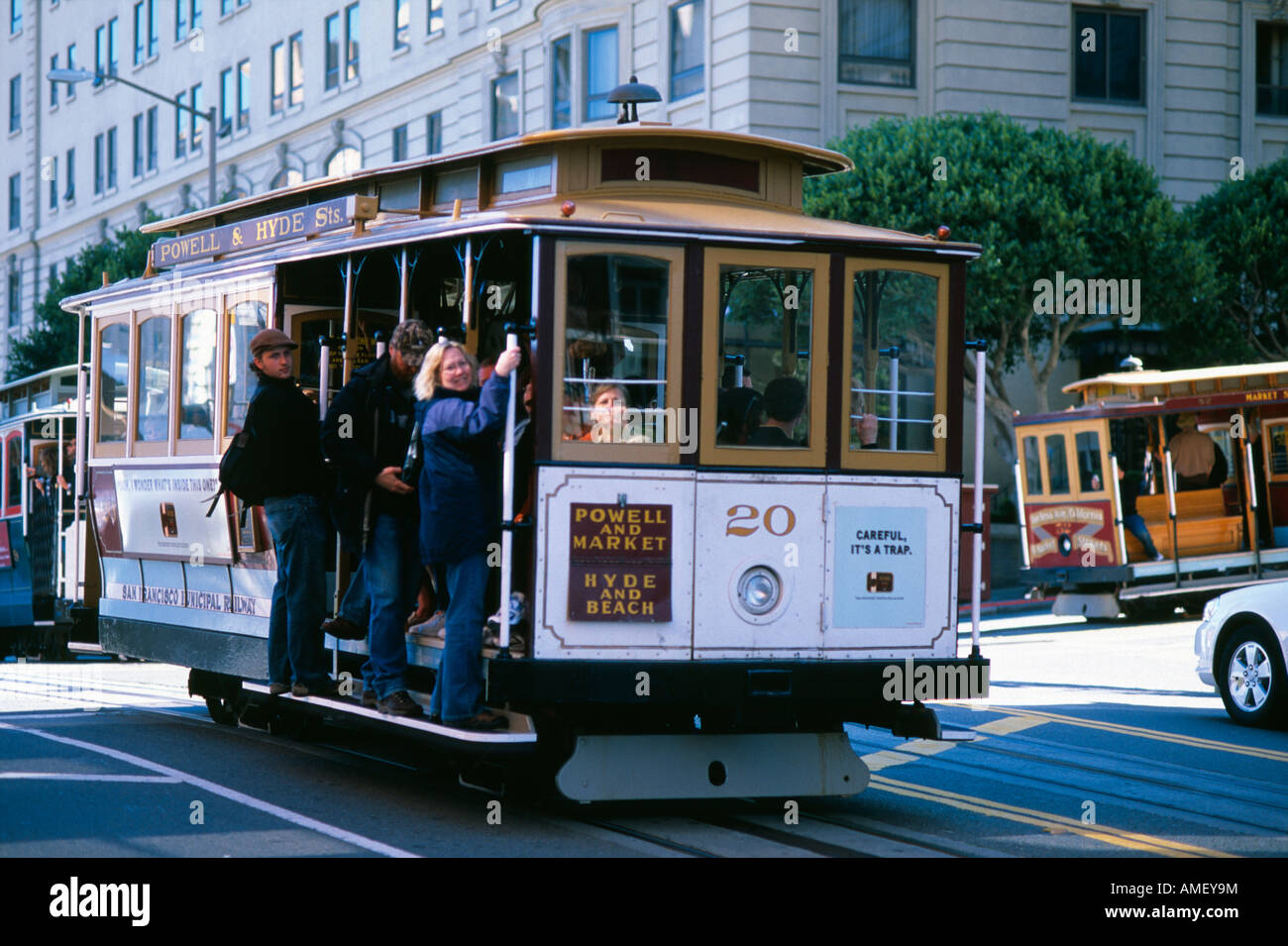 Funivia San Francisco California USA Foto Stock