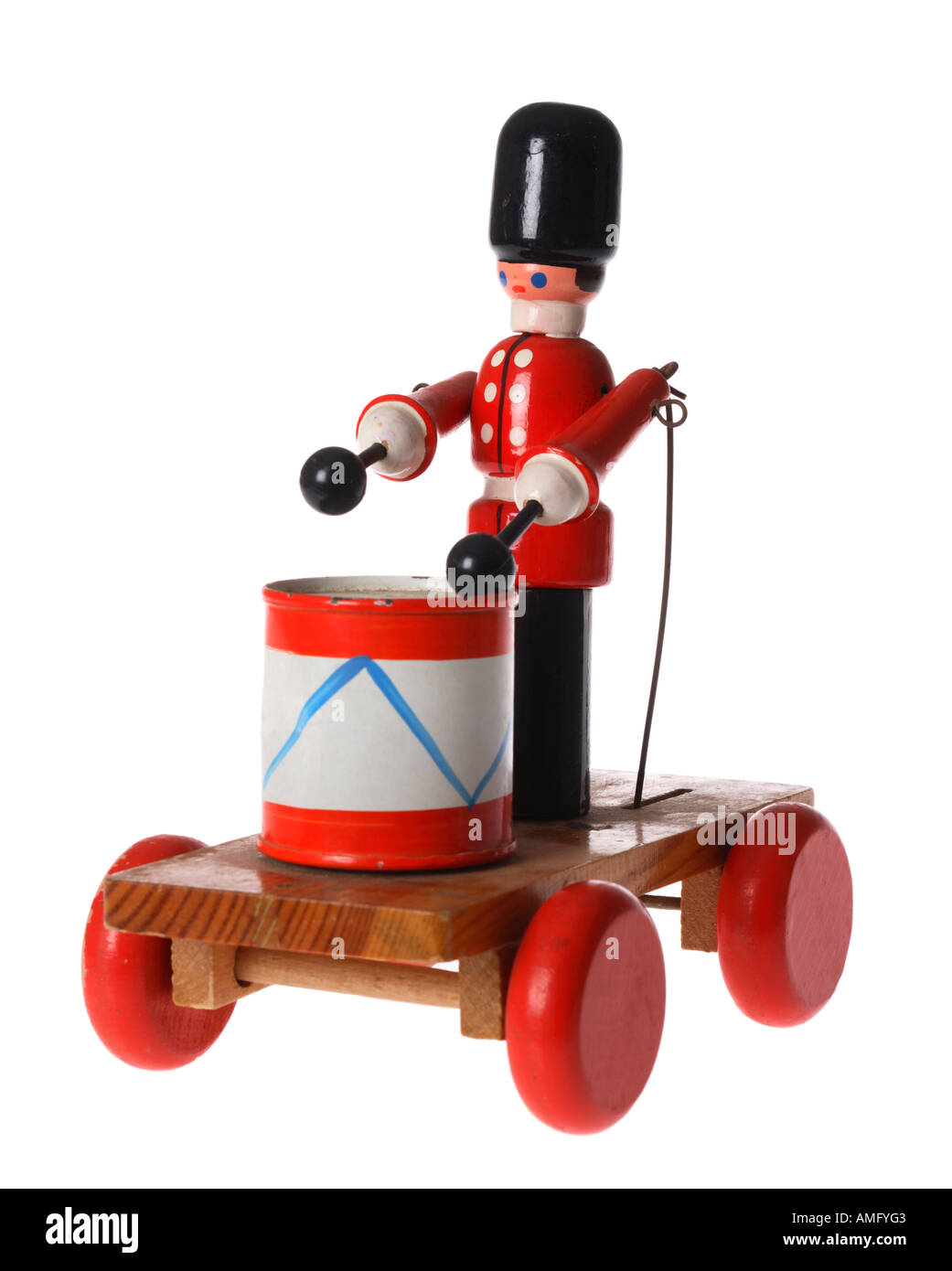 Vintage Drumming Toy Soldier Foto Stock