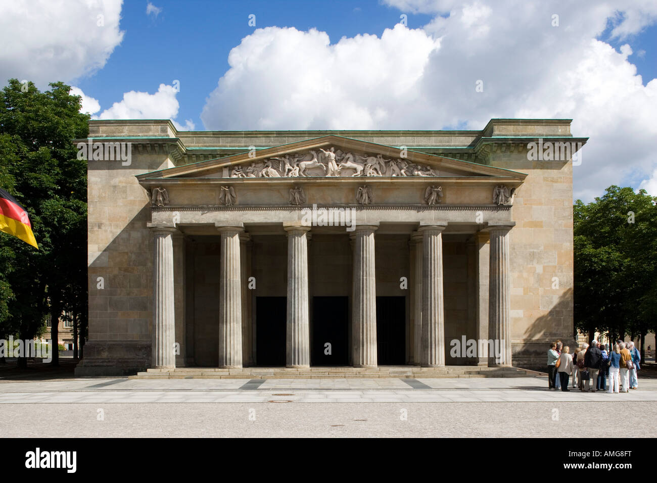 Il Neue Wache, memoriale centrale della Repubblica federale di Germania Berlino Architetto: Karl Friedrich Schinkel Foto Stock
