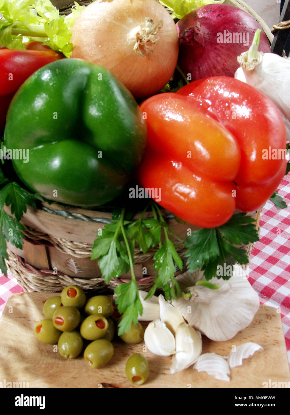 Still Life poster di visualizzazione di un dono di Dio alla buona di cibo sano e di ortaggi Foto Stock