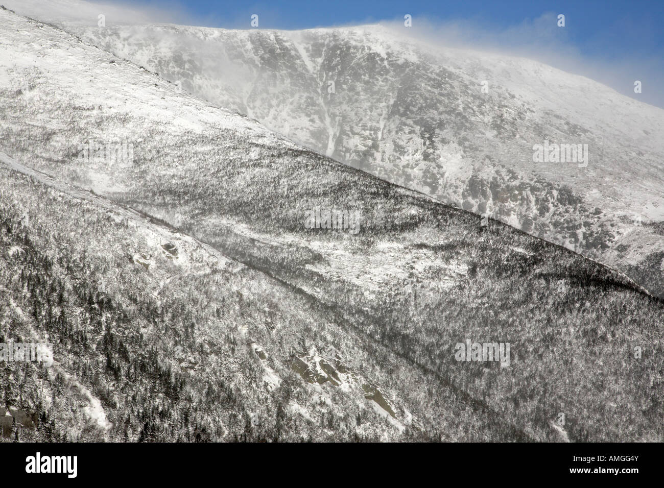 Mount Washington - White Mountains del New Hampshire USA Foto Stock