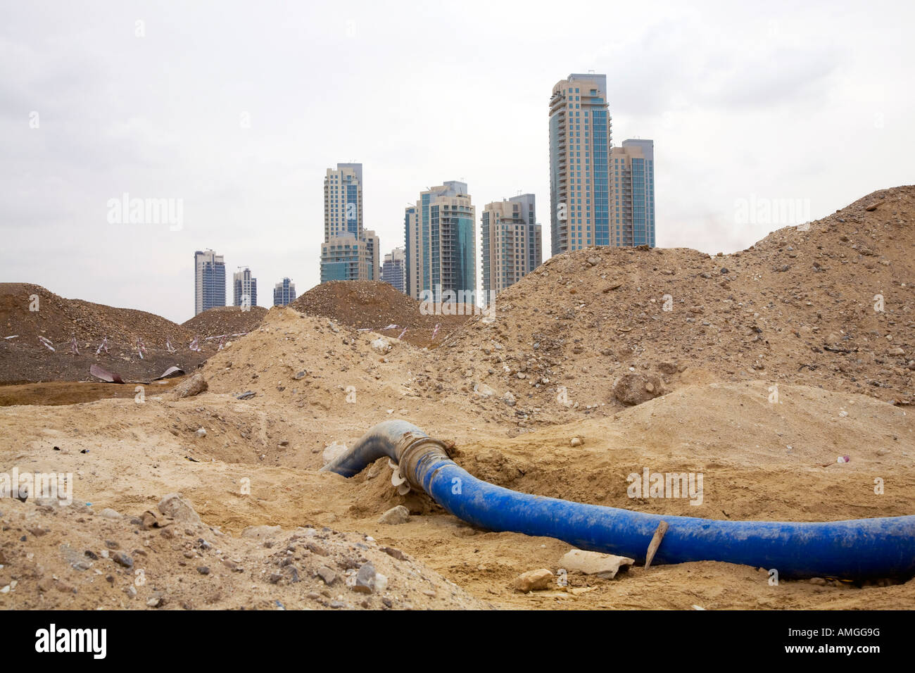 Incompiuta Buildng EAU. In costruzione a Dubai   il nuovo Dubai EMIRATI ARABI UNITI Emirati Arabi Uniti Foto Stock