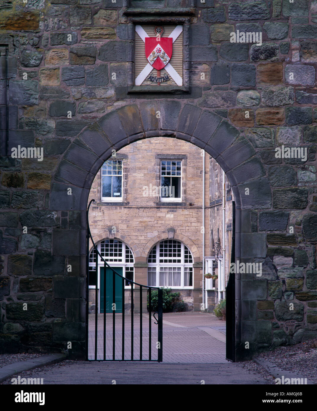 Gateway per St Leonards School, St Andrews Fife, Scozia, Regno Unito. Foto Stock