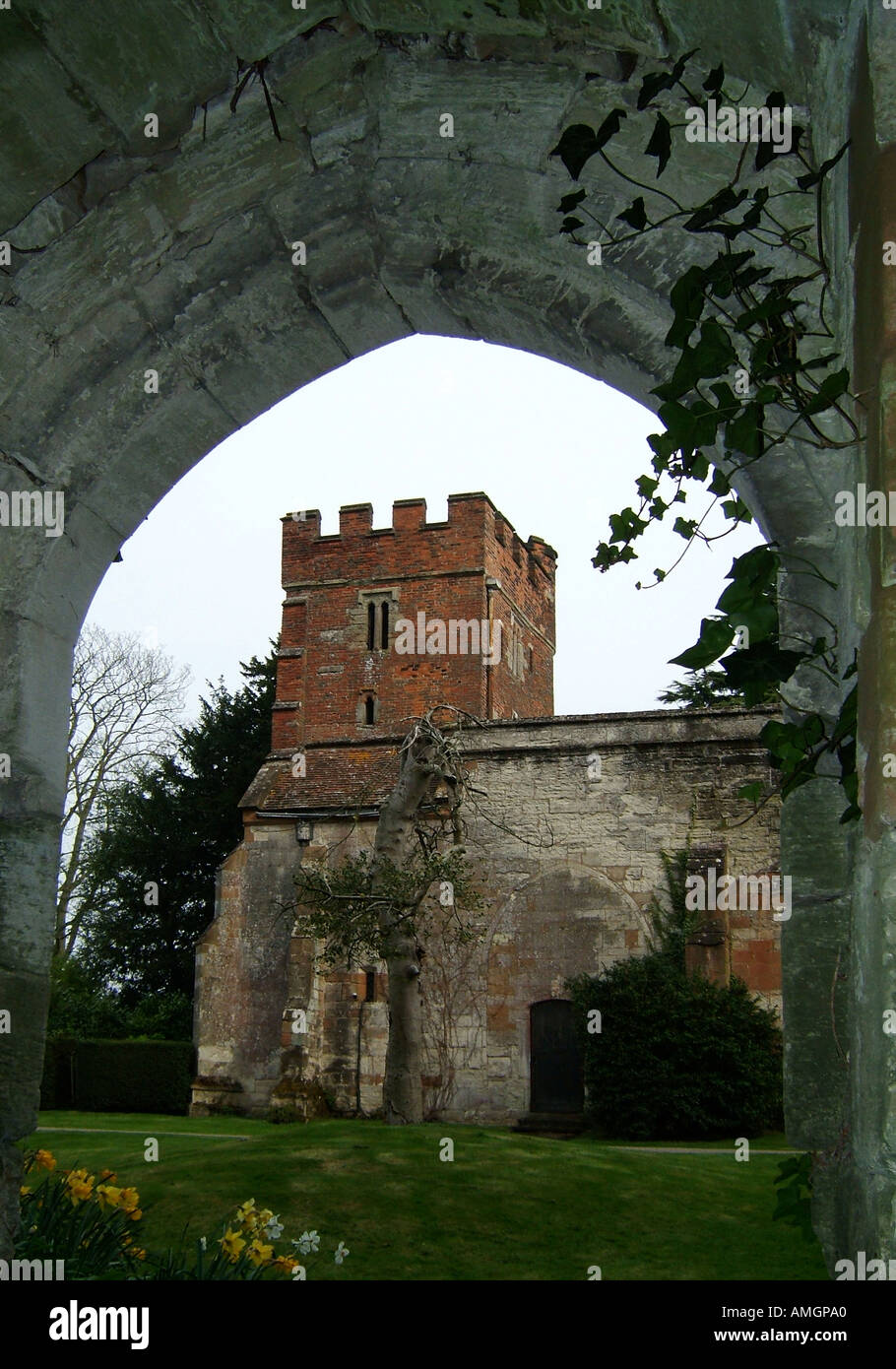 Abbazia Wroxhall Warwickshire Foto Stock