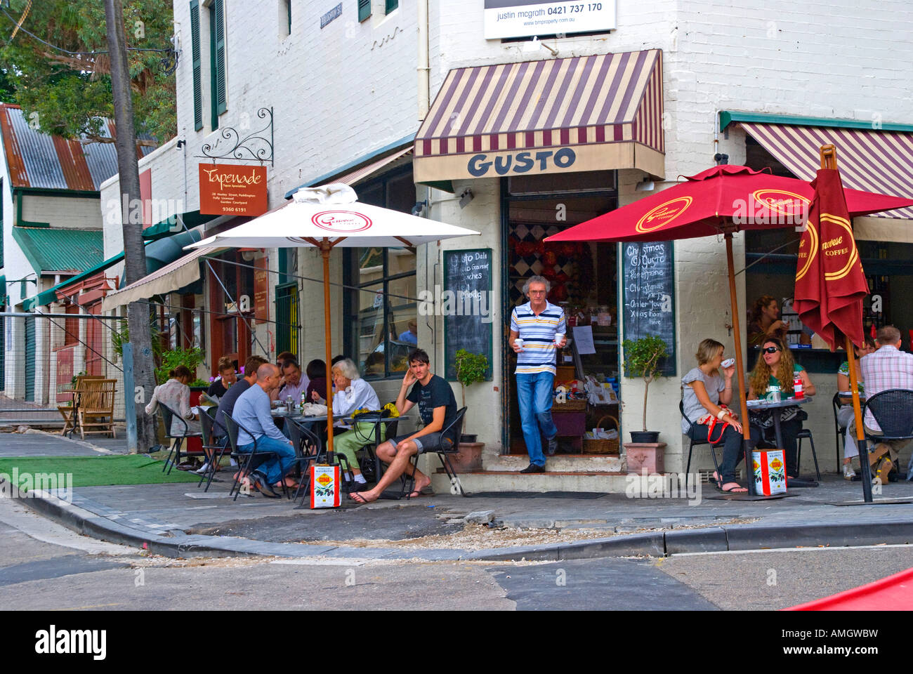 Cafe e deli Paddington Sydney Australia Foto Stock