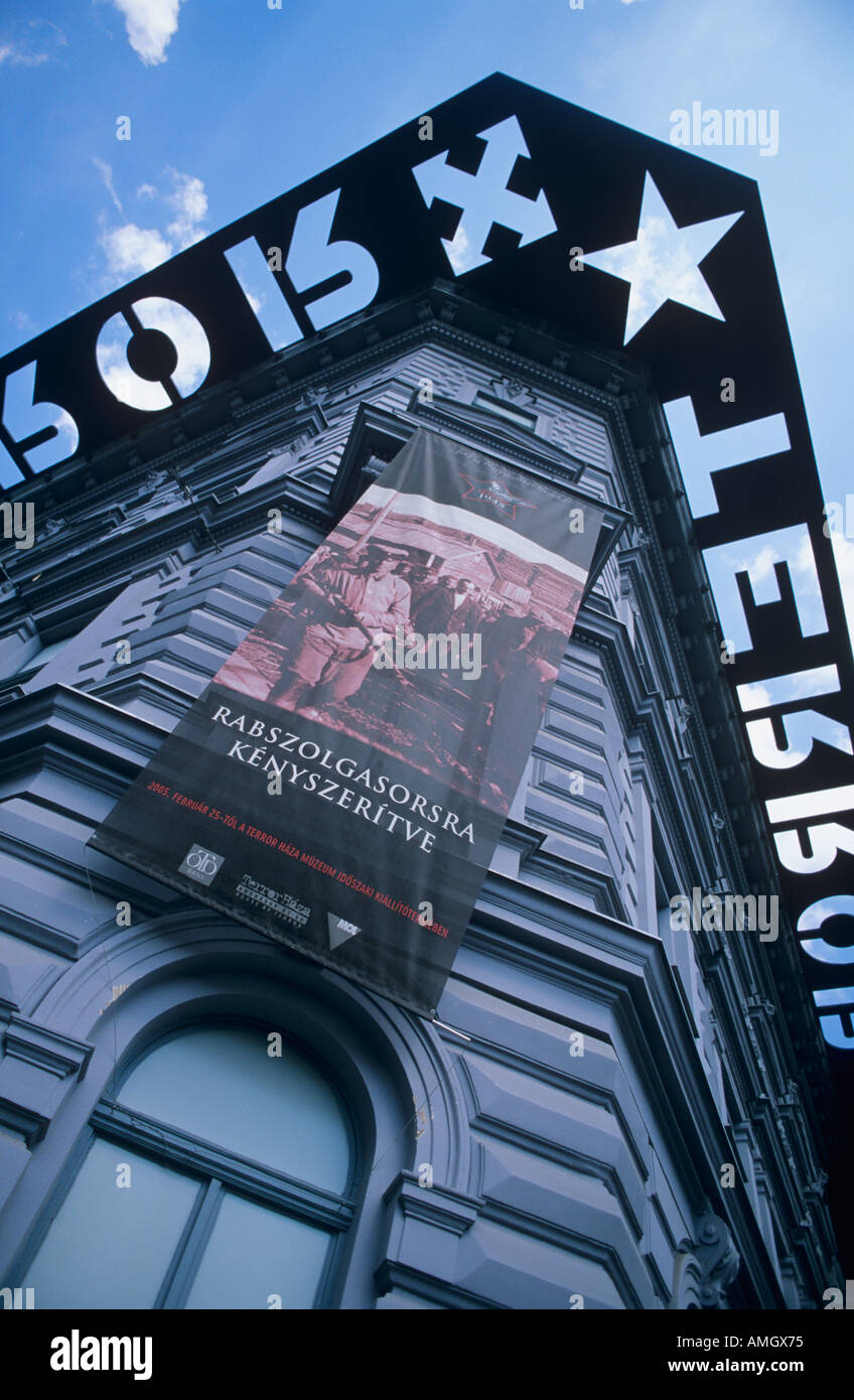 60 Andrassy Ut ex polizia segreta HQ Budapest Ungheria Foto Stock
