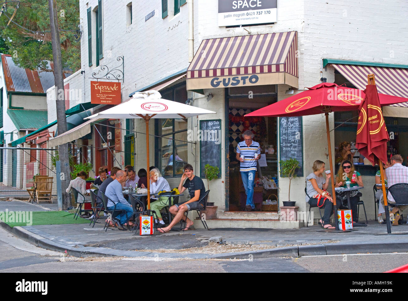 Cafe e deli Paddington Sydney Australia Foto Stock