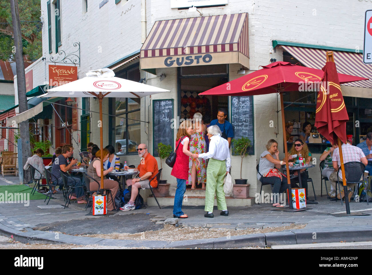 Cafe e deli Paddington Sydney Australia Foto Stock