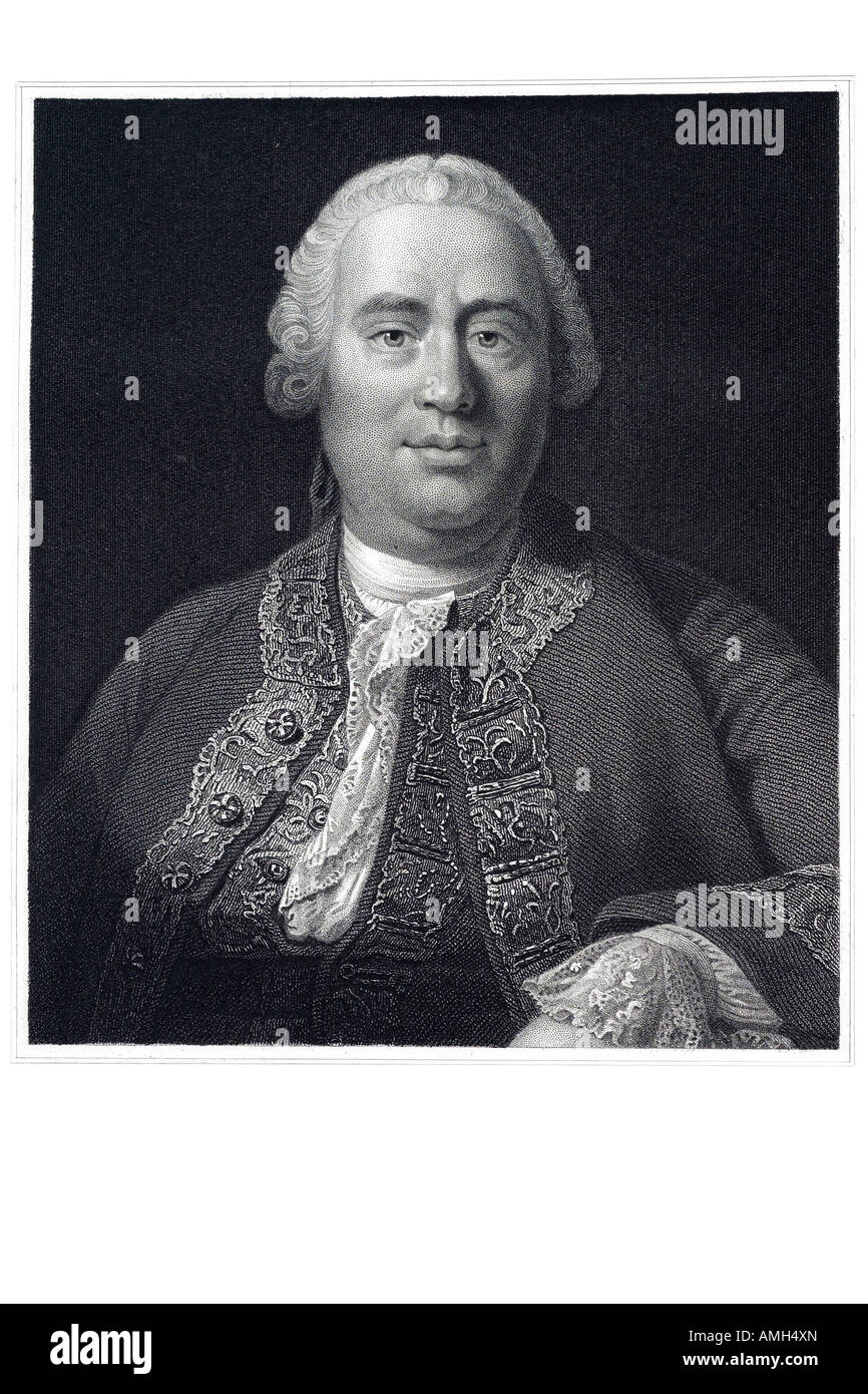 DAVID HUME 1711 1776 Scottish historian filosofo economista della filosofia occidentale Scottish Illuminismo filosofia naturalistica Foto Stock