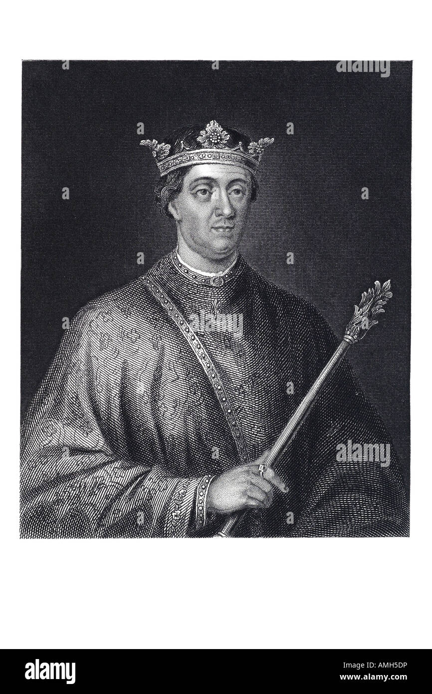 Il re Enrico II 1133 1189 Curtmantle prima Plantagenet Inghilterra regnò efficace conteggio inglese Duca di Anjou Normandia Aquitaine Gasco Foto Stock