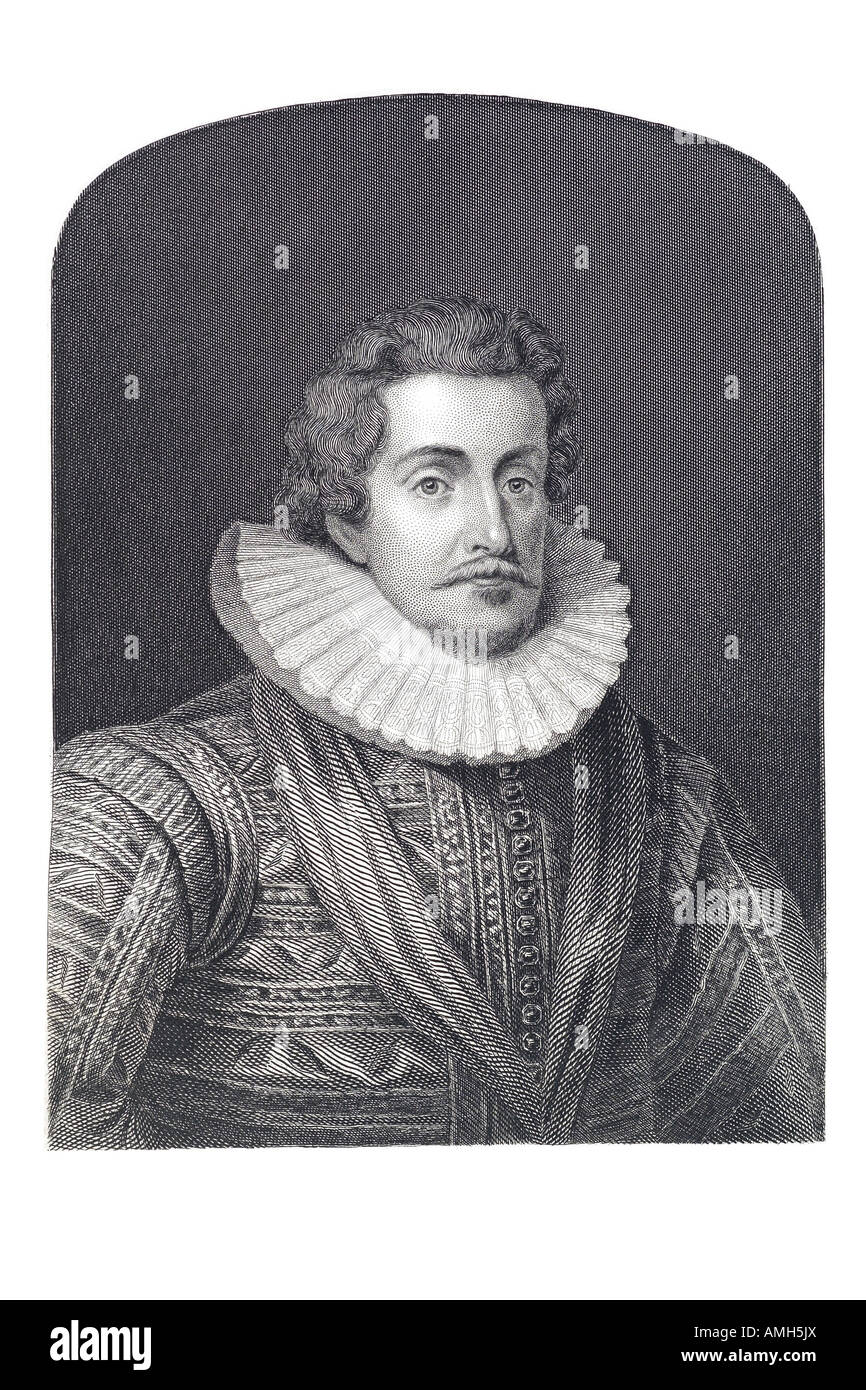 Re Giacomo I Inghilterra Scozia 1566 1625 figlio di Maria regina scozzese Stuart monarch trono inglese Elisabetta I cattolici protestanti Gunp Foto Stock