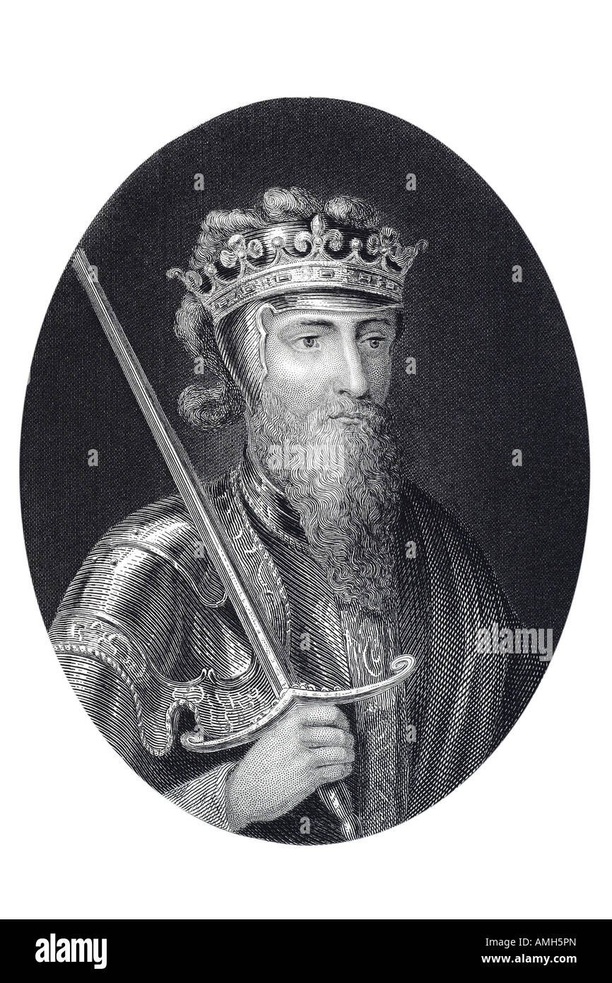 Il re Edoardo III Inghilterra 1312 1377 crown spada monarchi Inglesi Medioevo autorità regale unito potenza militare che parli inglese Foto Stock