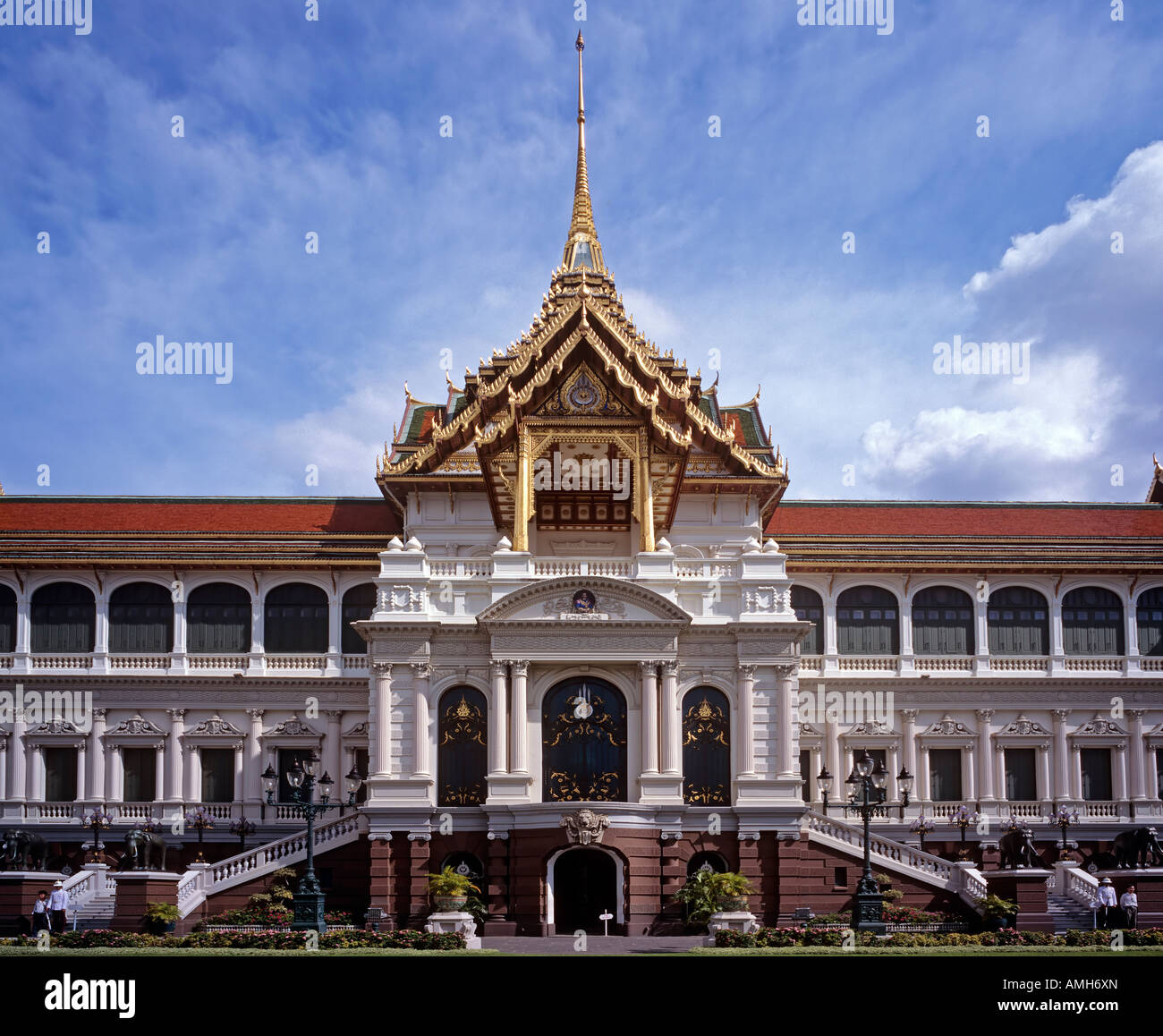 Chakri Maha Prasad Grand Palace a Bangkok in Tailandia Foto Stock