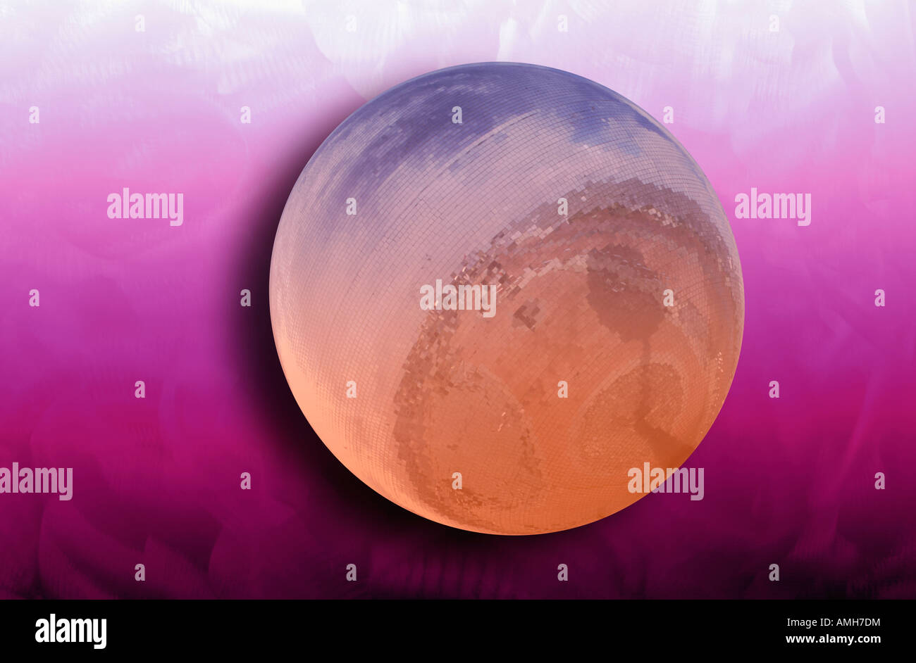 Immagine digitale del riscaldamento globale Foto Stock