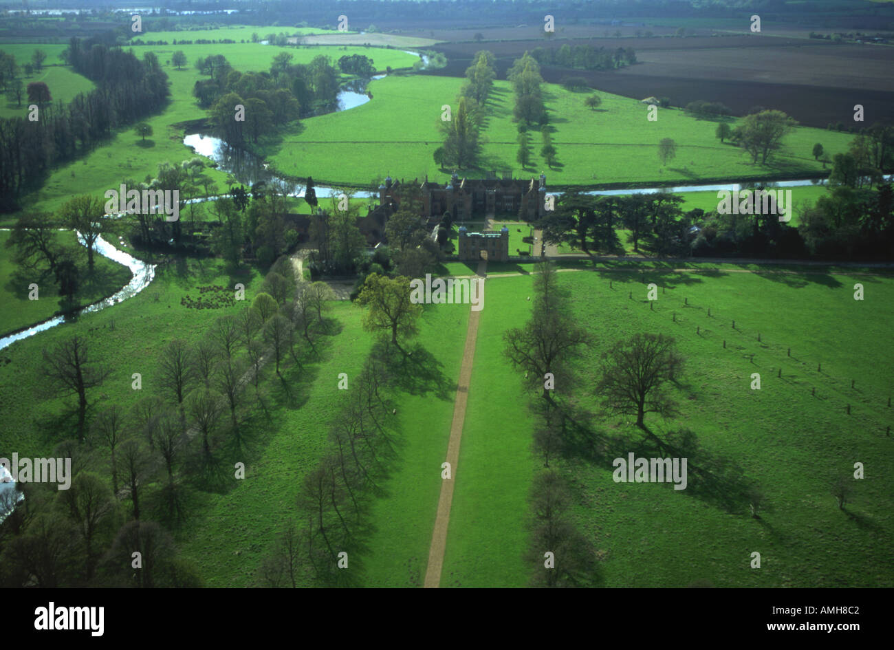 Charlecote House e Parco Warwickshire Foto Stock