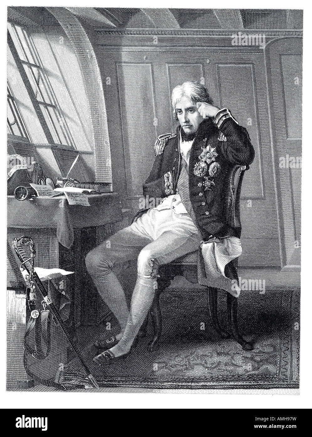Lord Nelson Horatio Visconte 1758 1805 British comandante navale di Trafalgar uniforme Inghilterra Inglese UK Regno Unito GB grande Brit Foto Stock