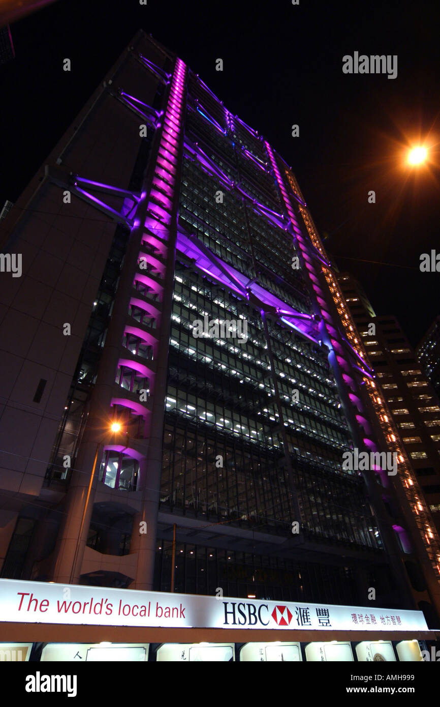 HSBC Building su Hong Kong Isalnd Foto Stock