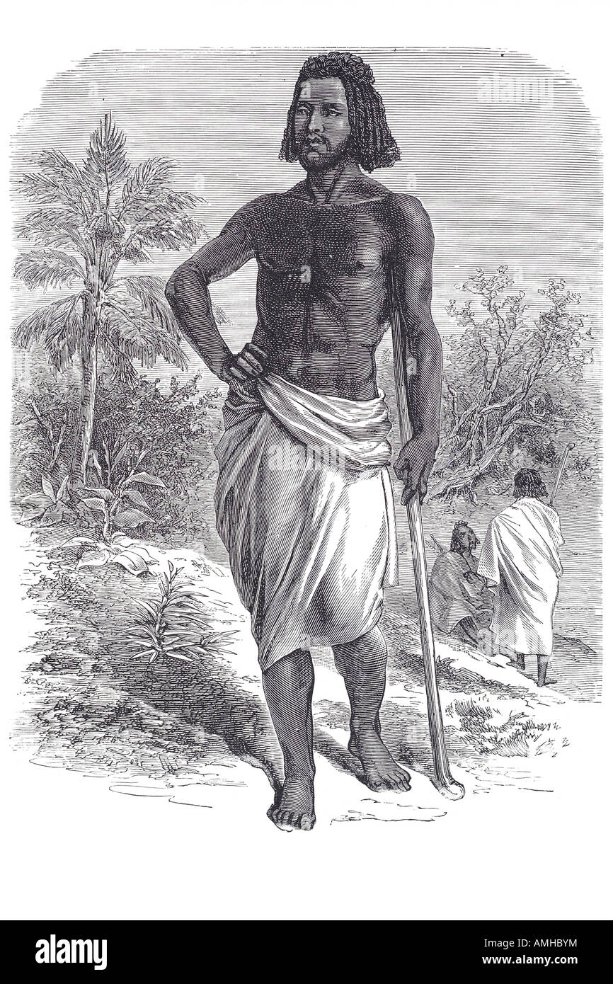 1890 beni amir arab Fkih ben salah Marocco Marocco Casablanca abito nativo tradizionale costume agricoltore grove oassis data palm ar Foto Stock