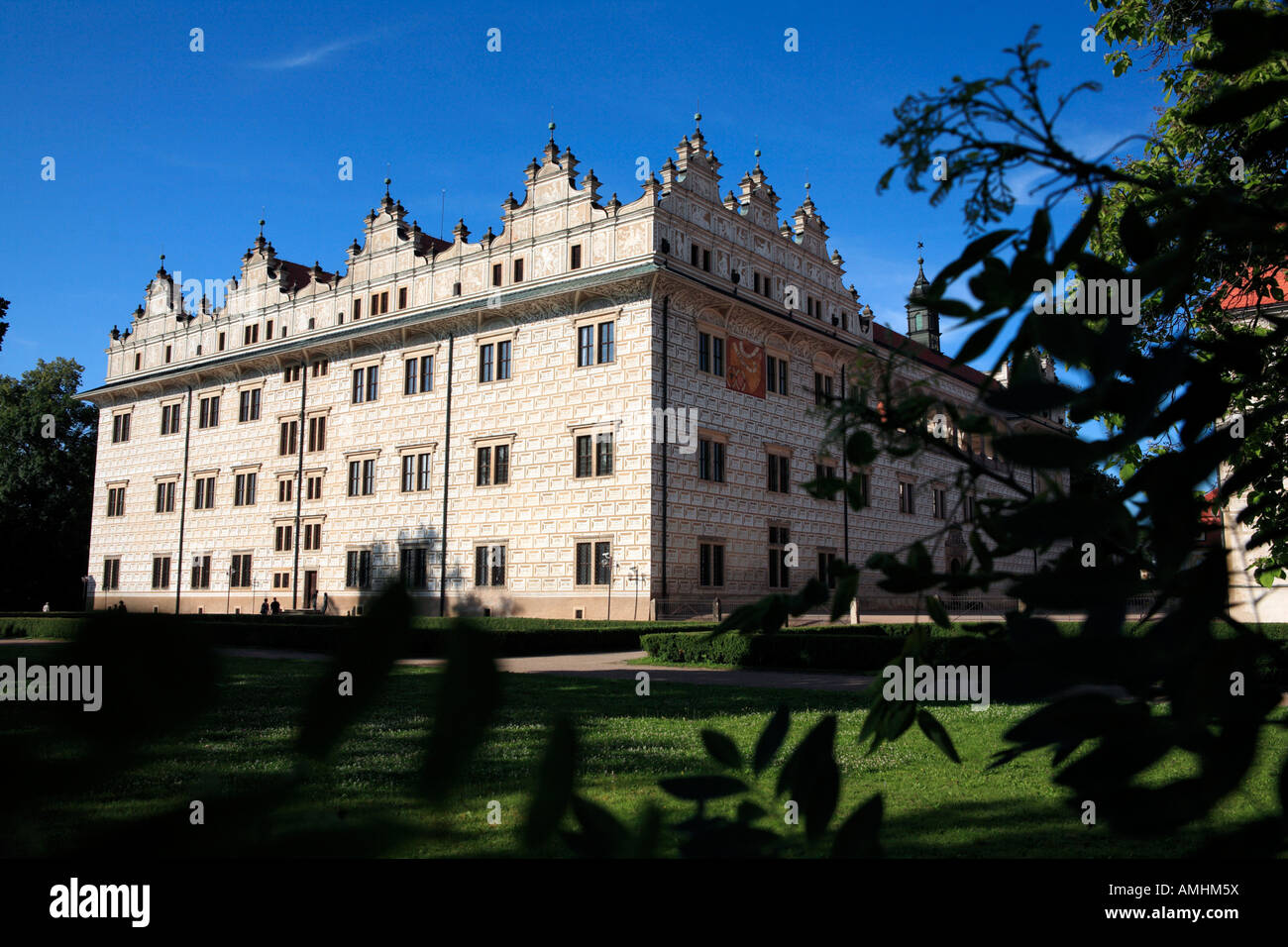 Castello rinascimentale in Litomysl Foto Stock