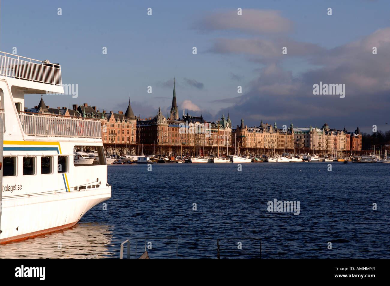 Lungomare di Stoccolma, la capitale reale di Svezia Foto Stock