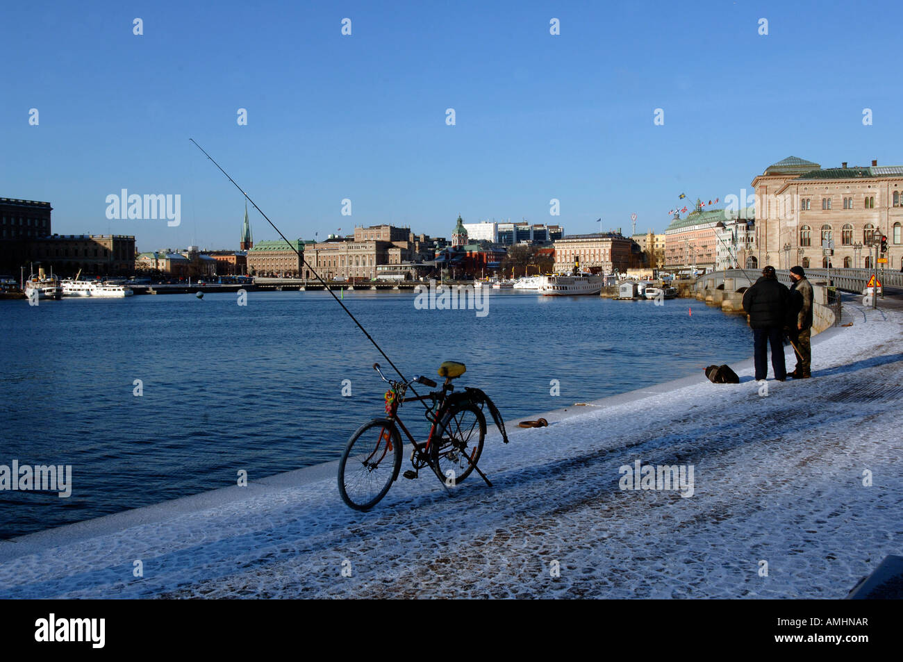 Lungomare di Stoccolma, la capitale reale di Svezia Foto Stock