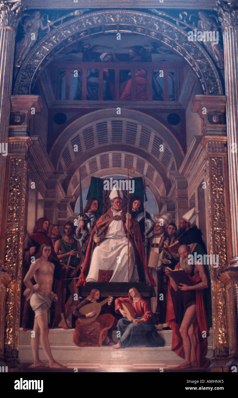 Venedig, San Paolo, Santa Maria dei Frari, Gemälde Foto Stock