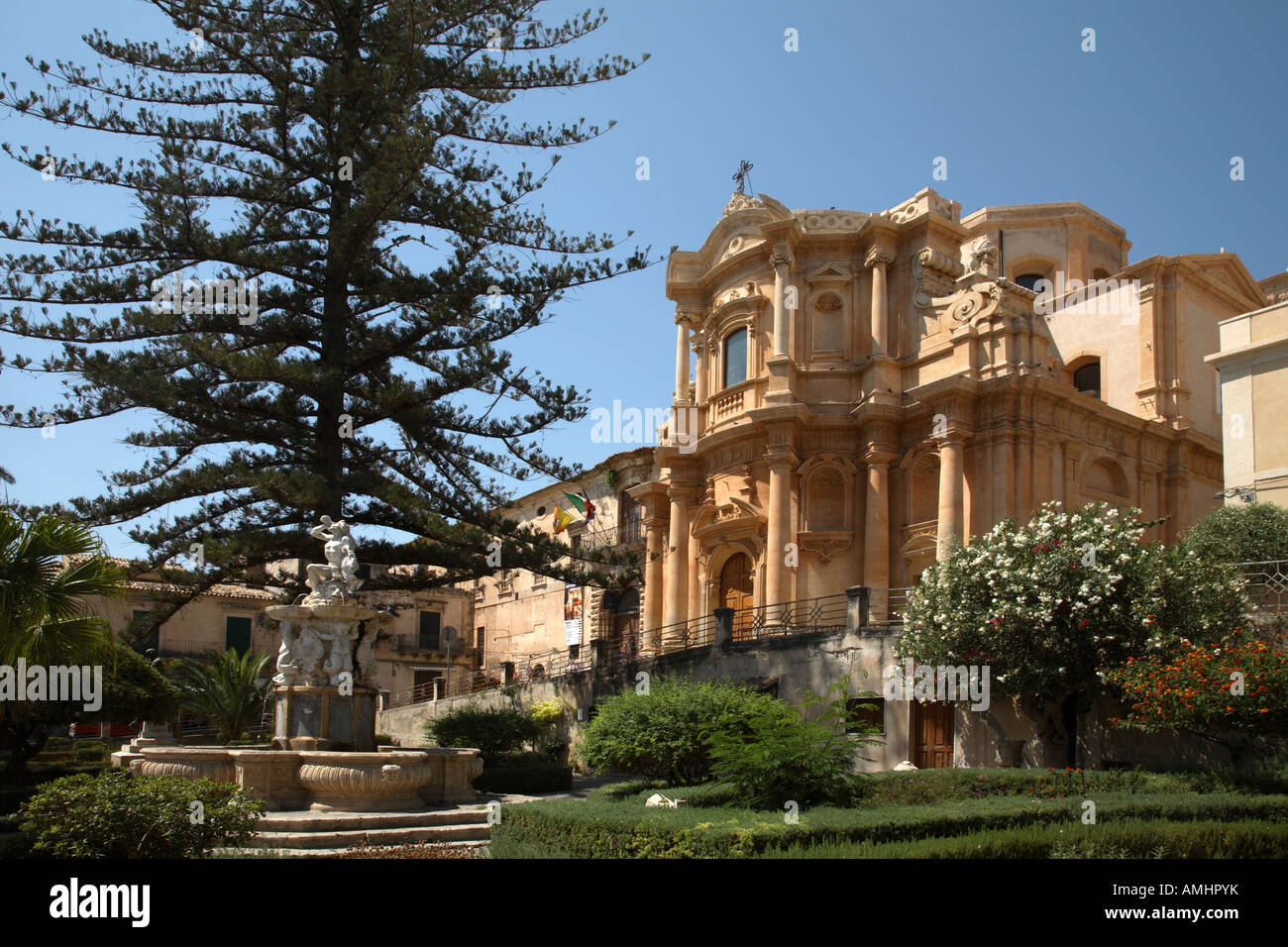 Chiesa di San Domenico Noto Sicilia Italia Foto Stock