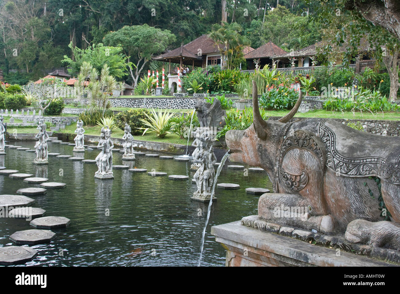 Taman Tirta Gangga acqua Palace Bali Indonesia Foto Stock