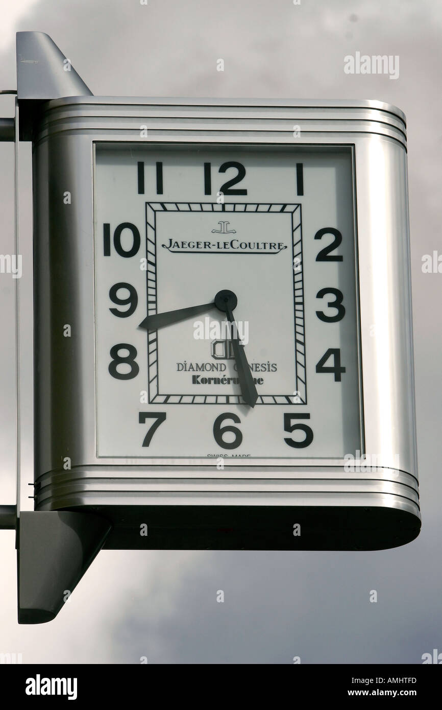 Produttori di orologi orologio al di fuori del negozio Gioielli Gustavia St Barts Foto Stock