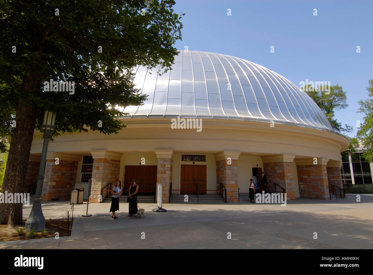 Il Tabernacolo della Chiesa di Gesù Cristo dei Santi degli Ultimi Giorni in Salt Lake City Utah UT Foto Stock