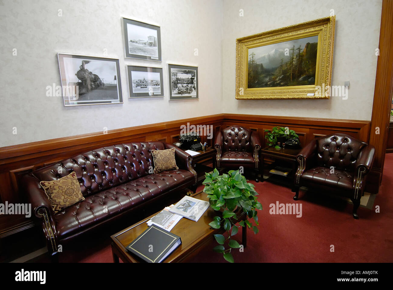 I governatori ufficio presso lo State Capitol Building a Cheyenne Wyoming WY Foto Stock