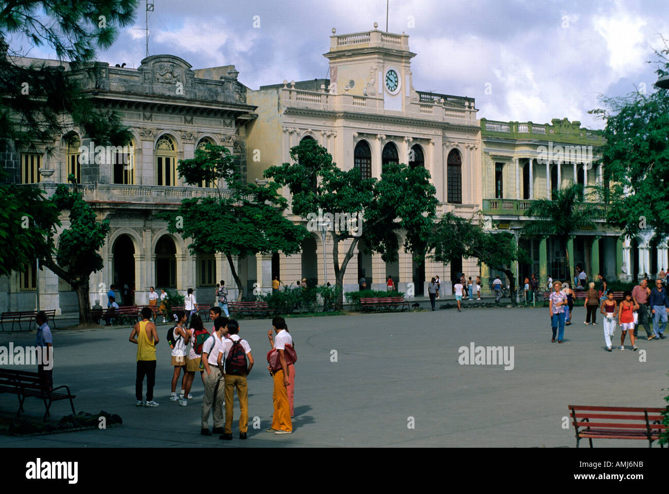 Kuba, Villa Clara Santa Clara, Hauptplatz Foto Stock