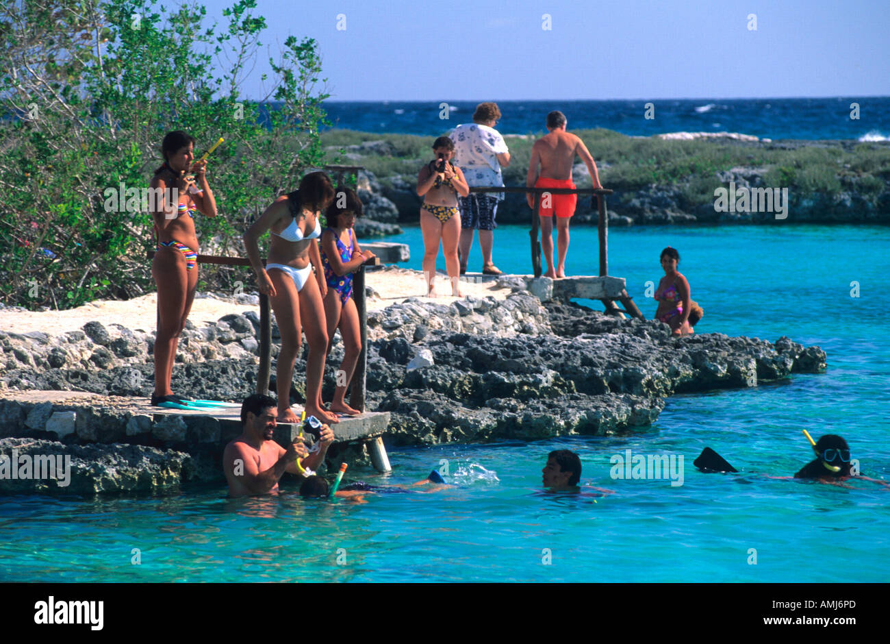 Kuba, Matanzas, Nationalpark Zapata, Playa Giron, Karibisches Meer Foto Stock