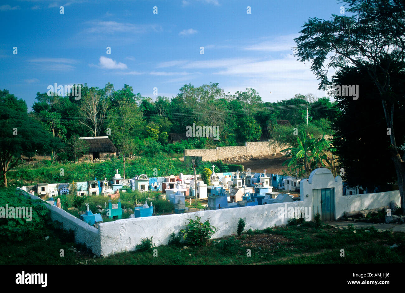 Mexiko, Yucatan, Merida, Dorffriedhof bei Merida Foto Stock