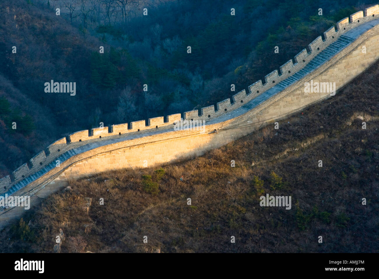 La Grande Muraglia a Badaling Pechino CINA Foto Stock