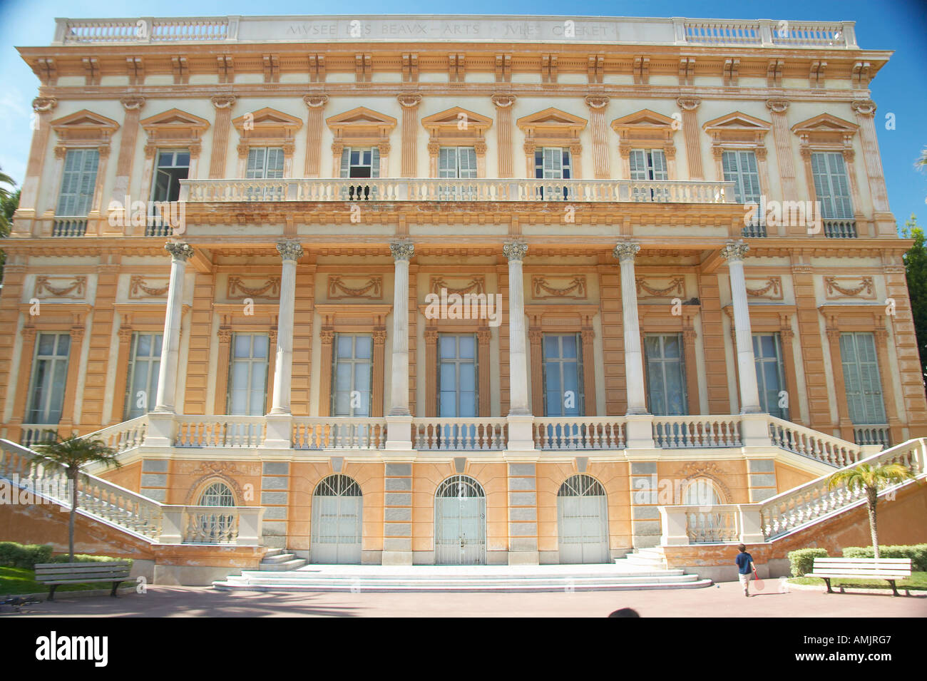 Esterno del Musee des Beaux Arts Nizza Francia Foto Stock