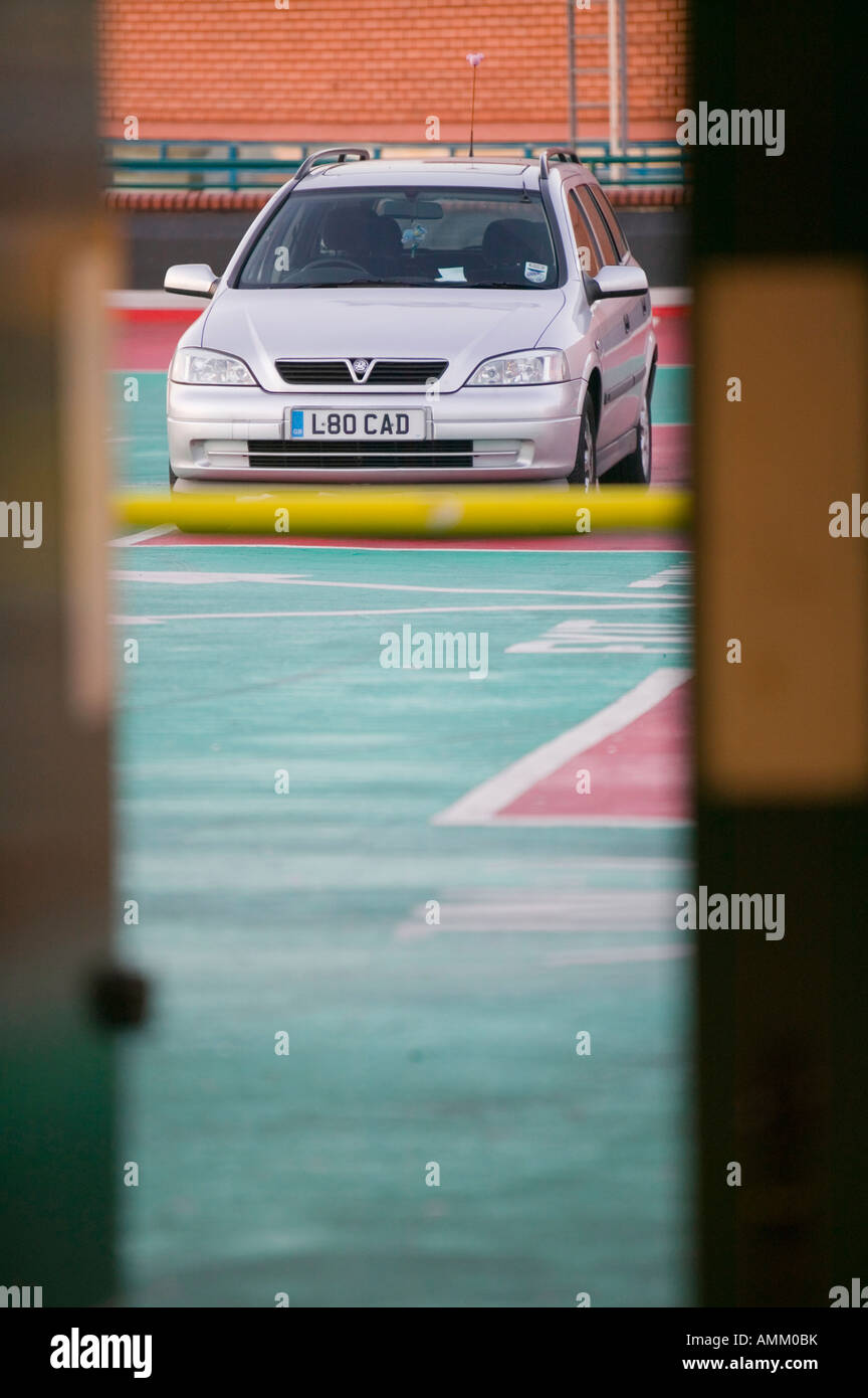 Un parcheggio auto in Leicester City Centre Regno Unito Foto Stock